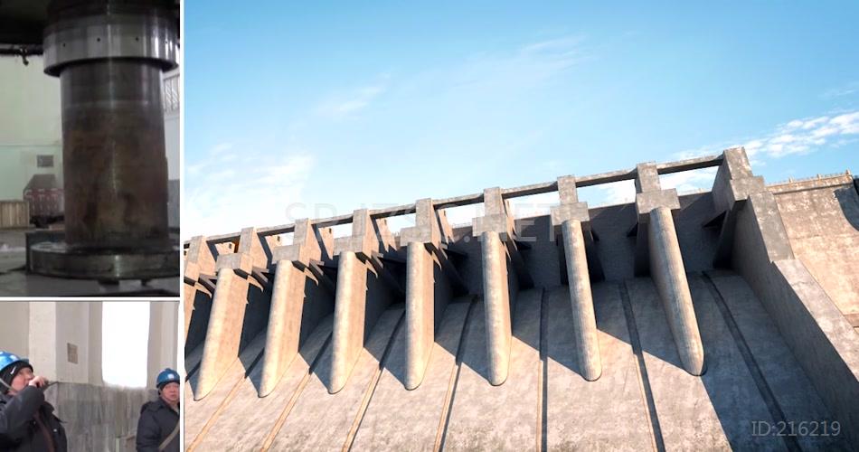 丰满水电站 3d建筑漫游动画 水库 大坝 鸟瞰 水库 三维地产 三维 建筑 动画