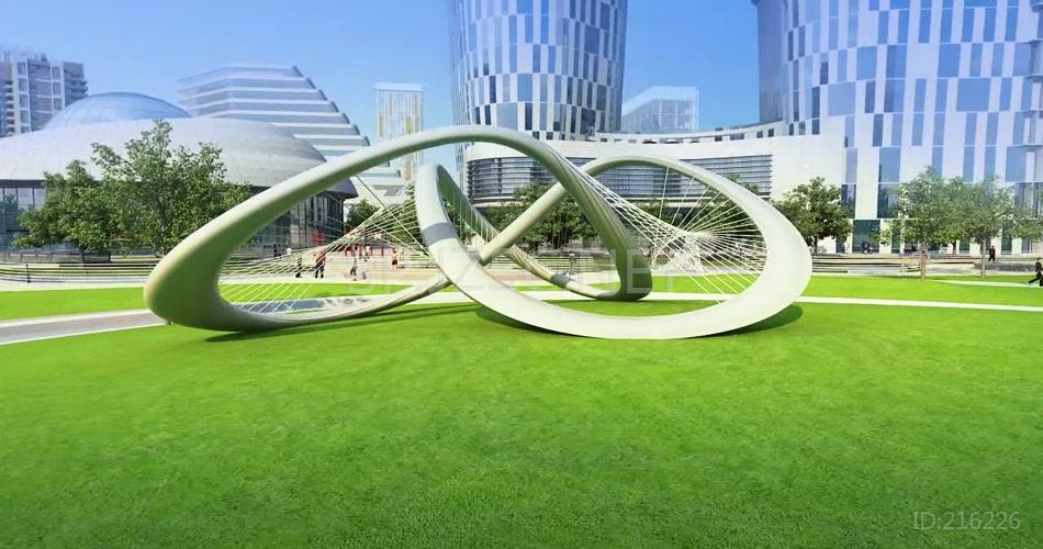 大厦 景观动画 漫游 三维建筑 漫游动画 3D动画 鸟瞰 文化广场 雕塑