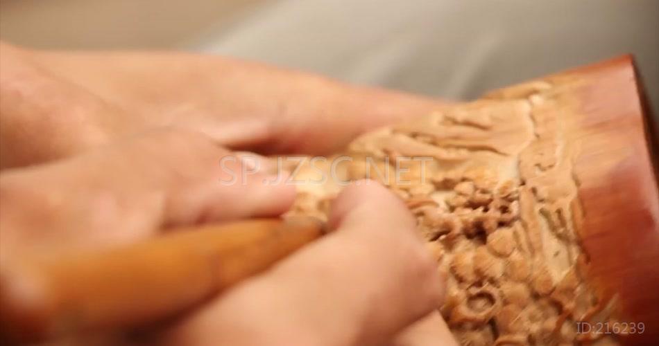 传统手工艺术雕刻传统工艺文化视频素材