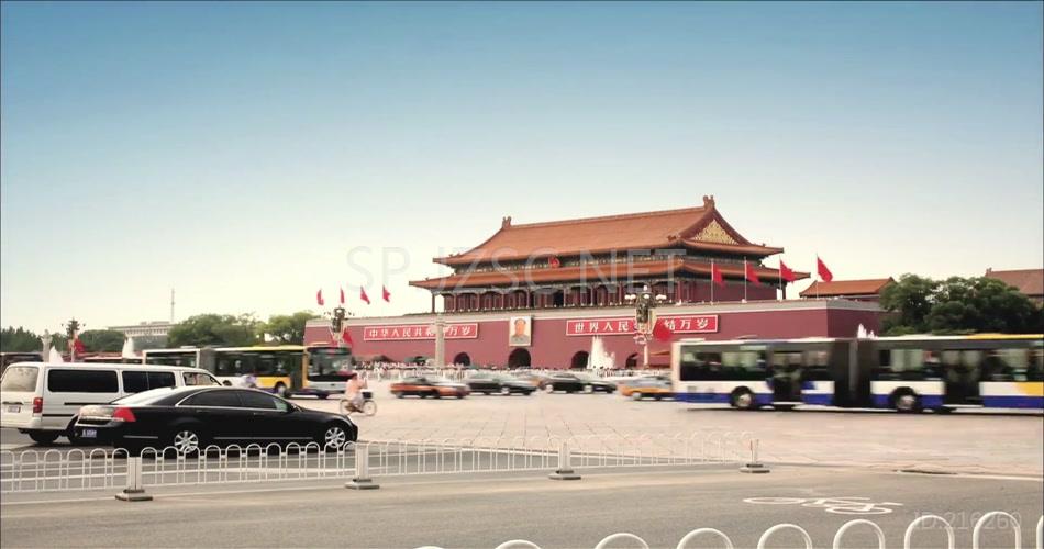 北京延时城市首都建筑城市风光视频素材