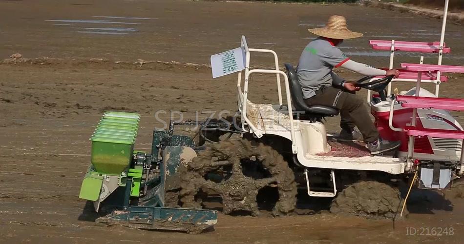 播种机新农村春耕机械化种植现代化农业发展视频素材