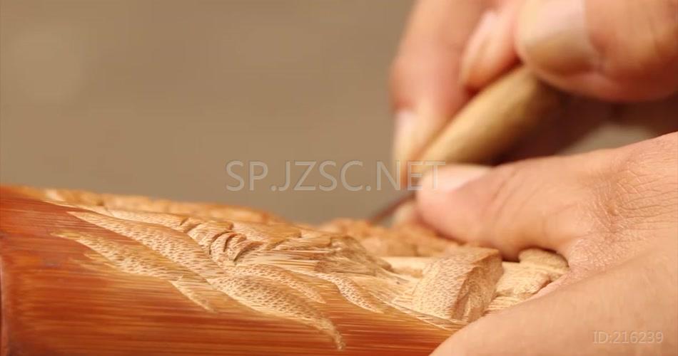 传统手工艺术雕刻传统工艺文化视频素材