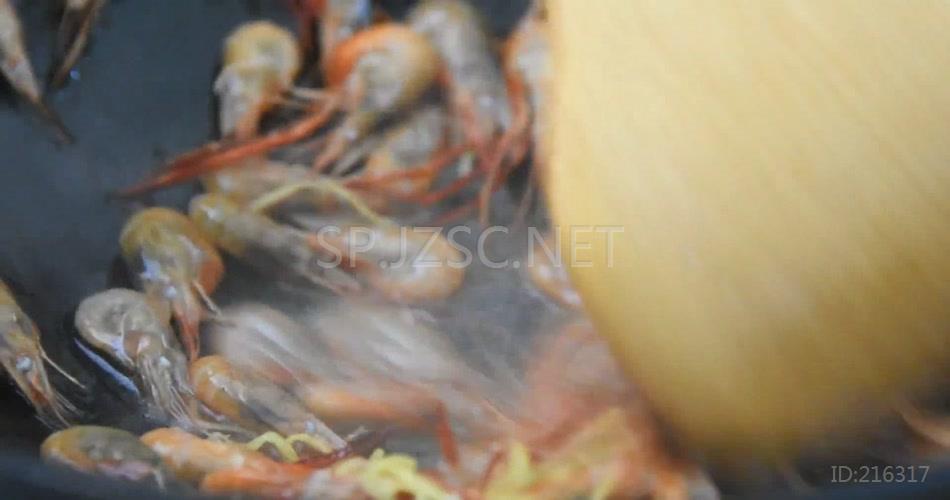 韭菜炒河虾(1)超清无水印美食视频