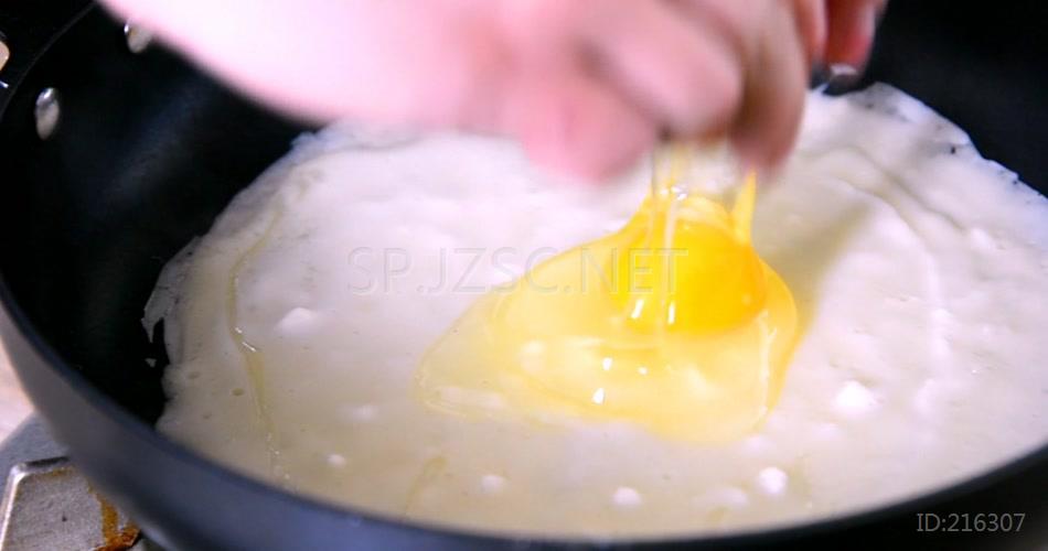 鸡蛋卷超清无水印美食视频