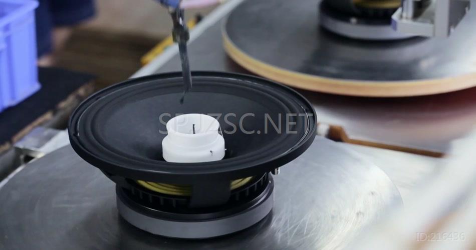 工业4.0扬声器生产制造工艺流程视频素材