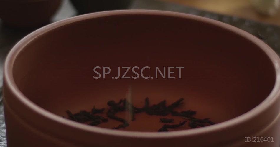 精美大气茶艺师品茶背景视频