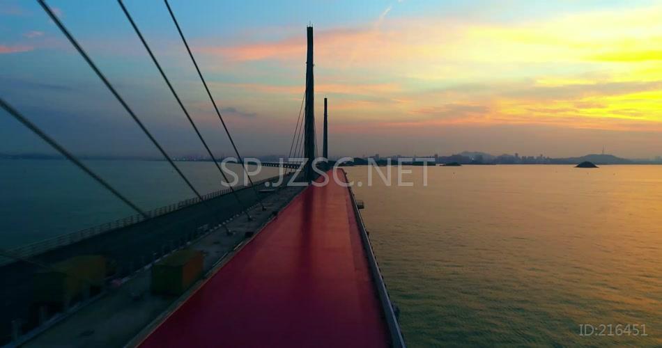 港珠澳大桥高清航拍素材