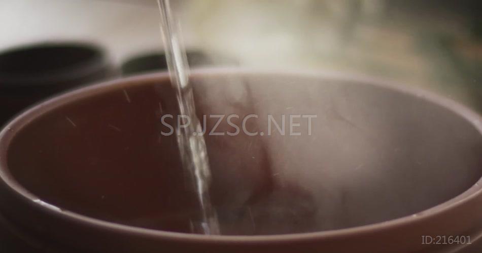 精美大气茶艺师品茶背景视频