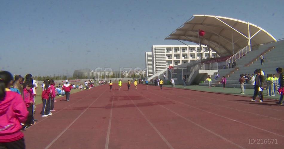 中学生田径运动会实拍高清视频