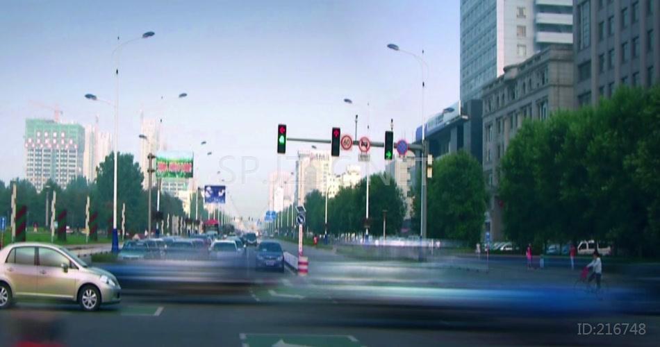 三维城市综合交通实拍视频素材