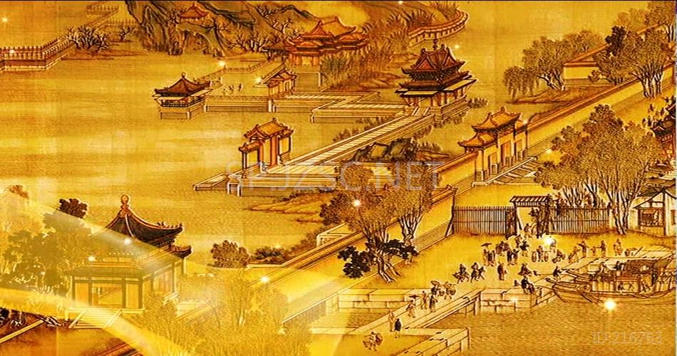 古代唐朝宫殿建筑丝绸之路