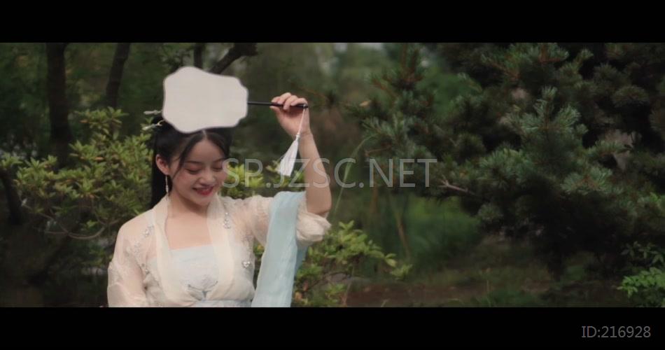 唯美古风服饰汉服古典服饰宣传视频素材