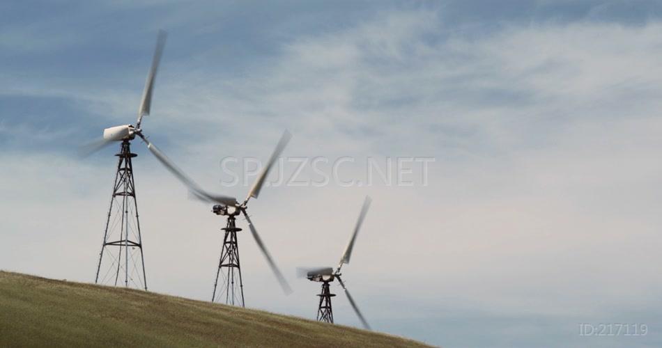 风车风力发电视频素材