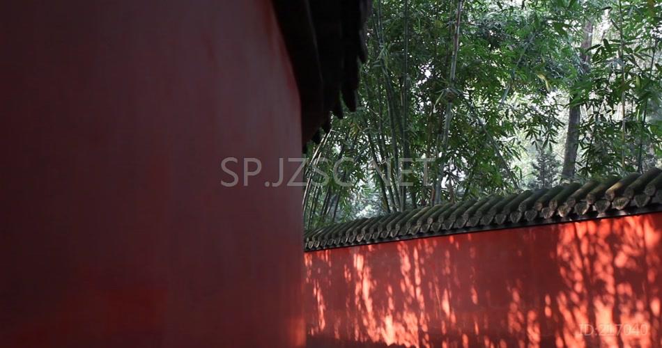 成都武侯祠红墙砖瓦实拍视频素材