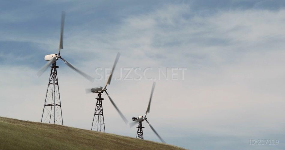 风车风力发电视频素材