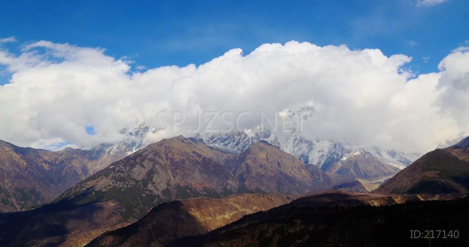 西藏 南迦巴瓦峰 山峰 雪域高原山峰 4K