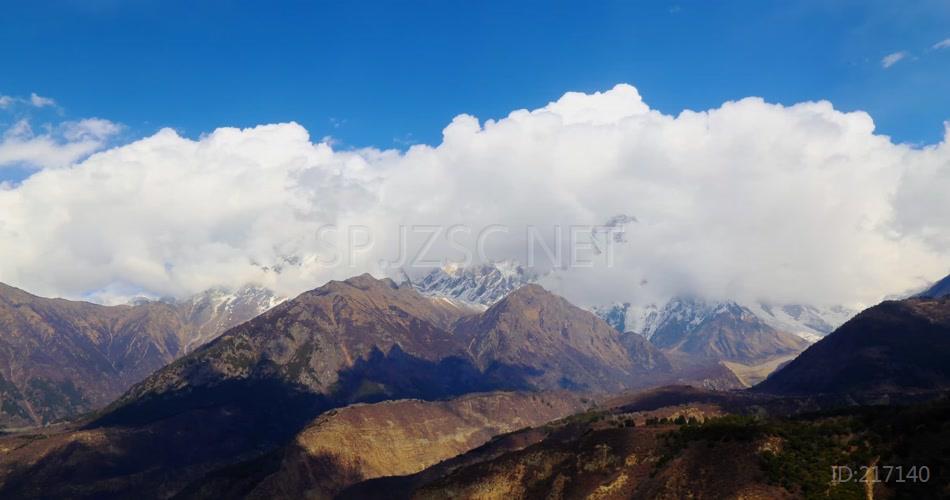 西藏 南迦巴瓦峰 山峰 雪域高原山峰 4K