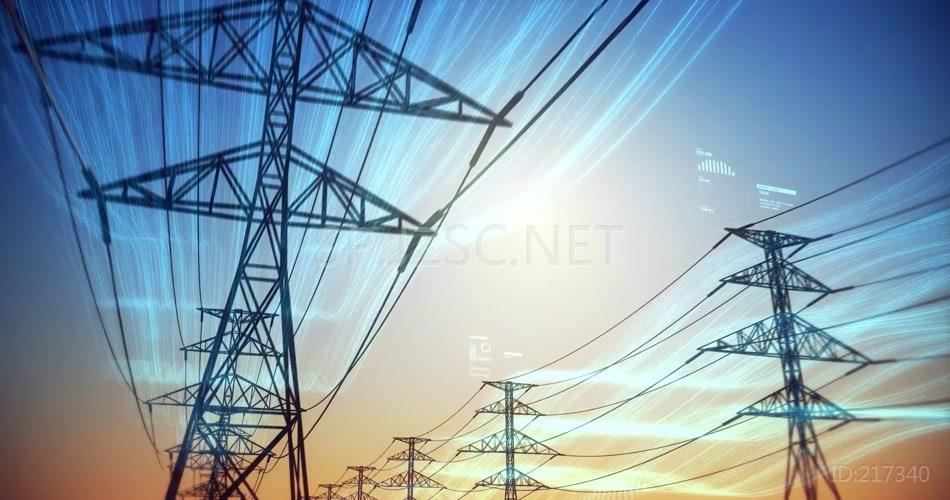 新能源数字智能电网电力绿色能源视频素材