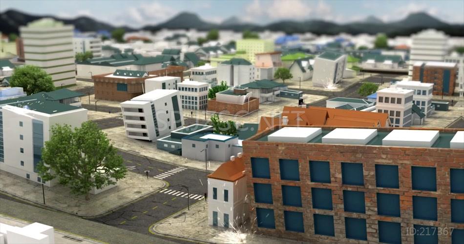 大地震三维模拟动画