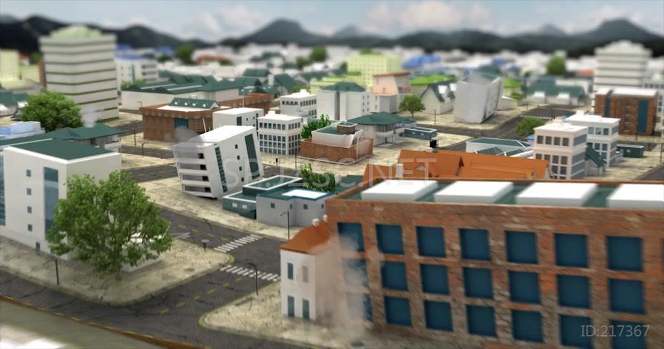 大地震三维模拟动画