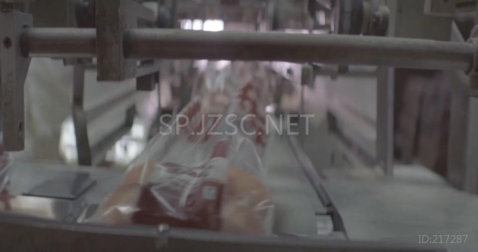 面包生产加工工厂食品生产加工企业视频素材