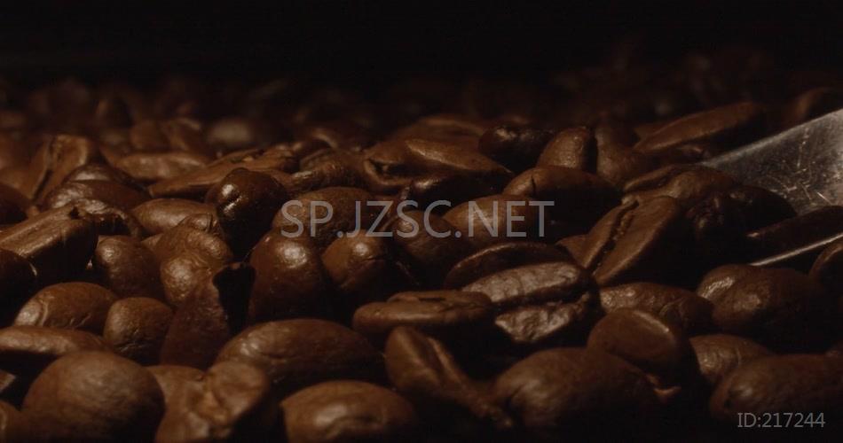 唯美震撼咖啡豆制作慢镜头