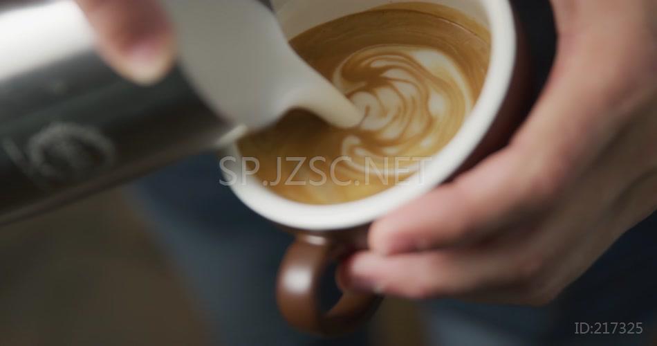 4K制作香浓咖啡实拍视频