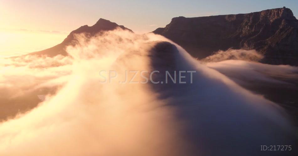日出云海山脉气势恢宏磅礴震撼壮观自然风景实拍视频素材