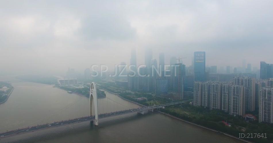 广州城市宣传美景城市大桥建筑