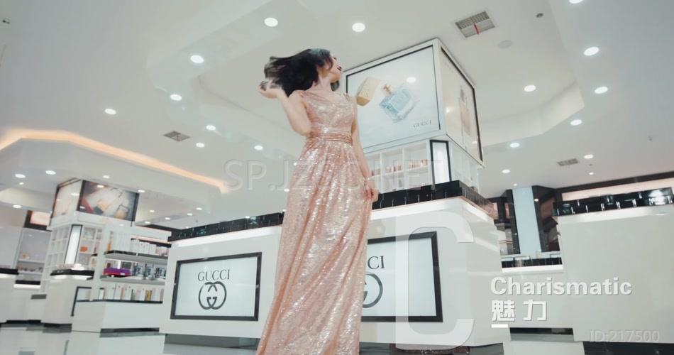 奢华购物中心免税商场背景视频