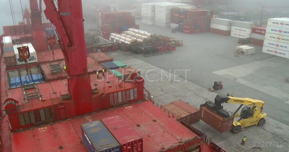 港口码头集装箱货运高清视频合集