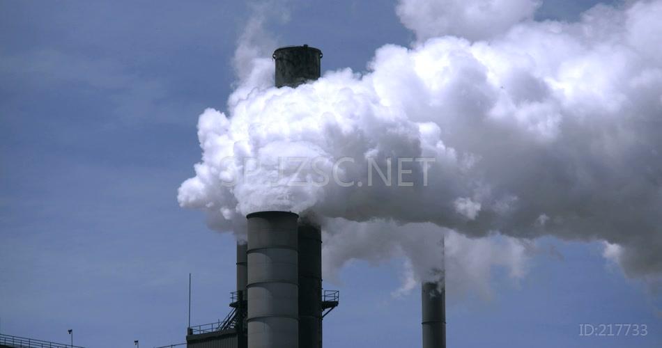 工业生产烟筒污染环境烟尘滚滚排放环保公益宣传广告高清视频实拍