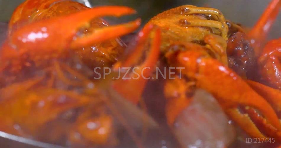 新鲜诱惑实拍美味小龙虾制作过程视频素材
