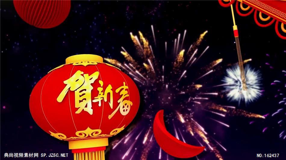 PR：新年狗年喜庆灯笼春节晚会开场pr模板 新年节日pr素材