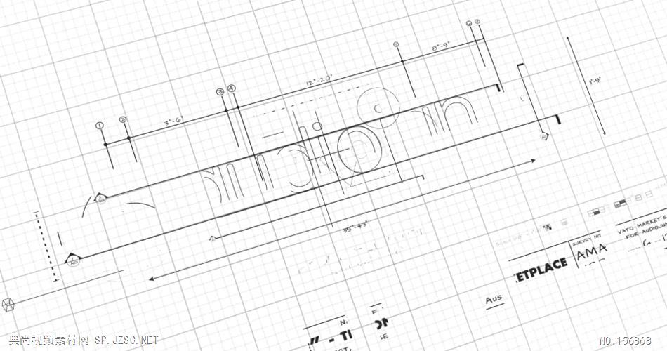 AE：草图构建动画标志 AE模板资源站17 logo标志ae动画模版 标志动画