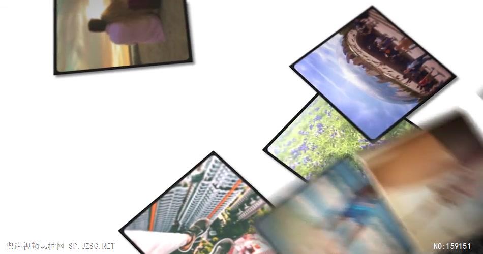 AE：照片群推移动画幻灯片 AE模板文件16 相片照片 ae素材 幻灯片