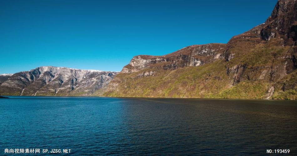 在船上看到的风景素材    Fjordboatridetwo 视频素材下载