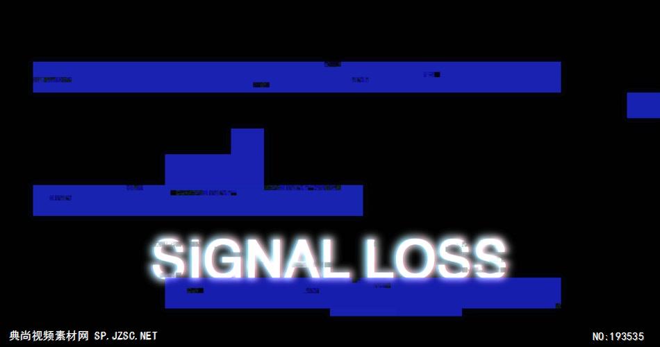 故障特效素材  SignalLoss 视频素材下载