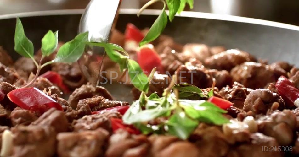 震撼中华美食叉烧红烧肉新鲜浓郁骨头汤视频素材