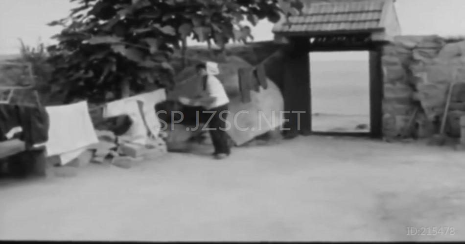 实拍70年代初中国山东农民日常生活视频