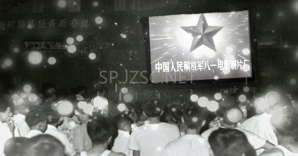 记忆经典黑白百姓电影背景视频