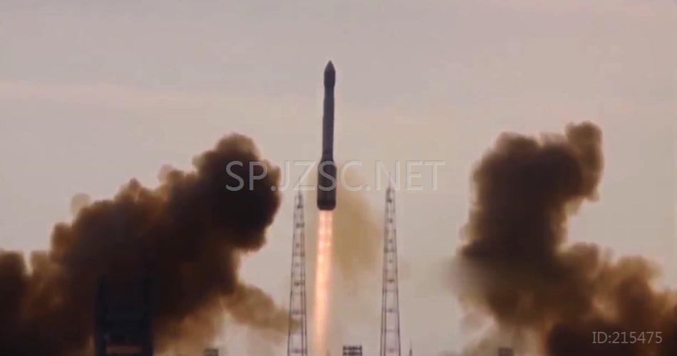 实拍资料火箭发射升空爆炸全过程视频素材