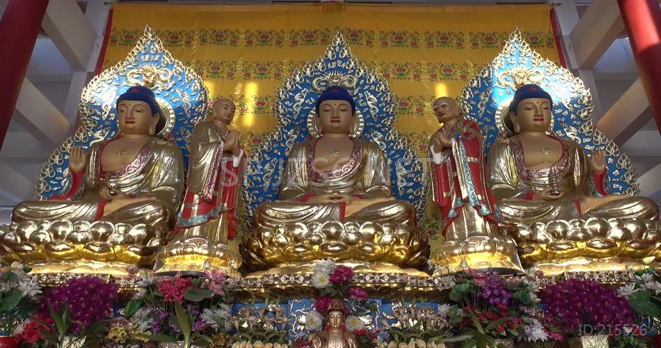 4k佛主佛堂佛教寺庙菩萨观音莲花宝座十八罗