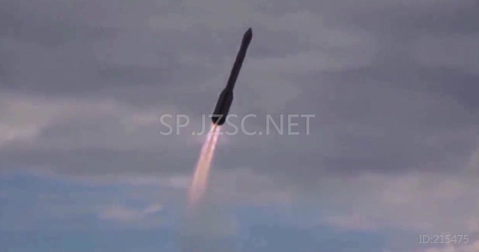 实拍资料火箭发射升空爆炸全过程视频素材