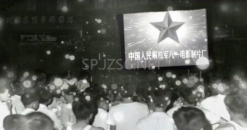 记忆经典黑白百姓电影背景视频