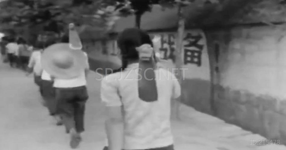 实拍70年代初中国山东农民日常生活视频