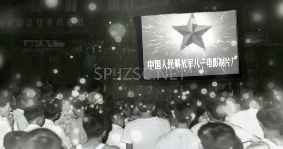 记忆经典黑白百姓电影背景视频