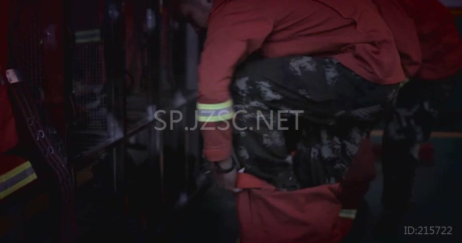 消防员训练救火救人视频实拍