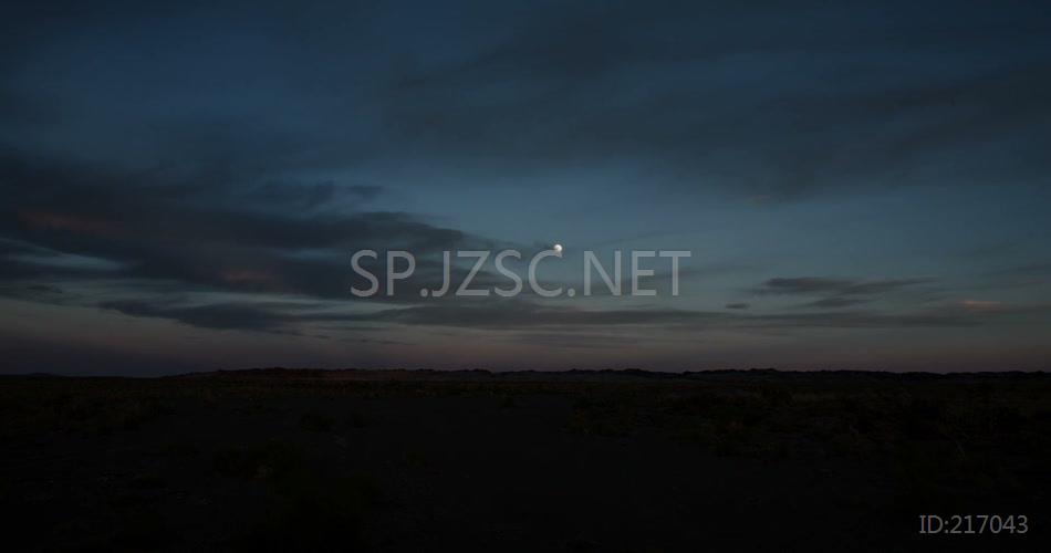 戈壁 沙漠 夜晚 天空 日落