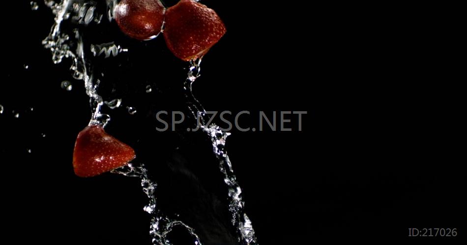 蔬菜 水果 草莓 水流 水